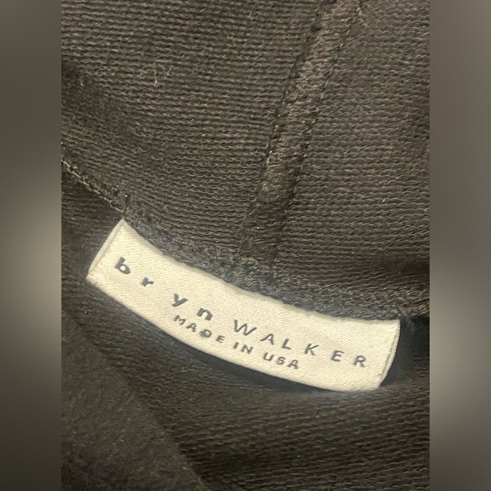 Bryn Walker Hoodie XL Black Bamboo Organic Cotton Blend Oversized Lagenlook Soft - Picture 4 of 7